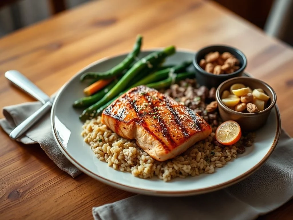 dinner helps get better sleep with a balanced meal